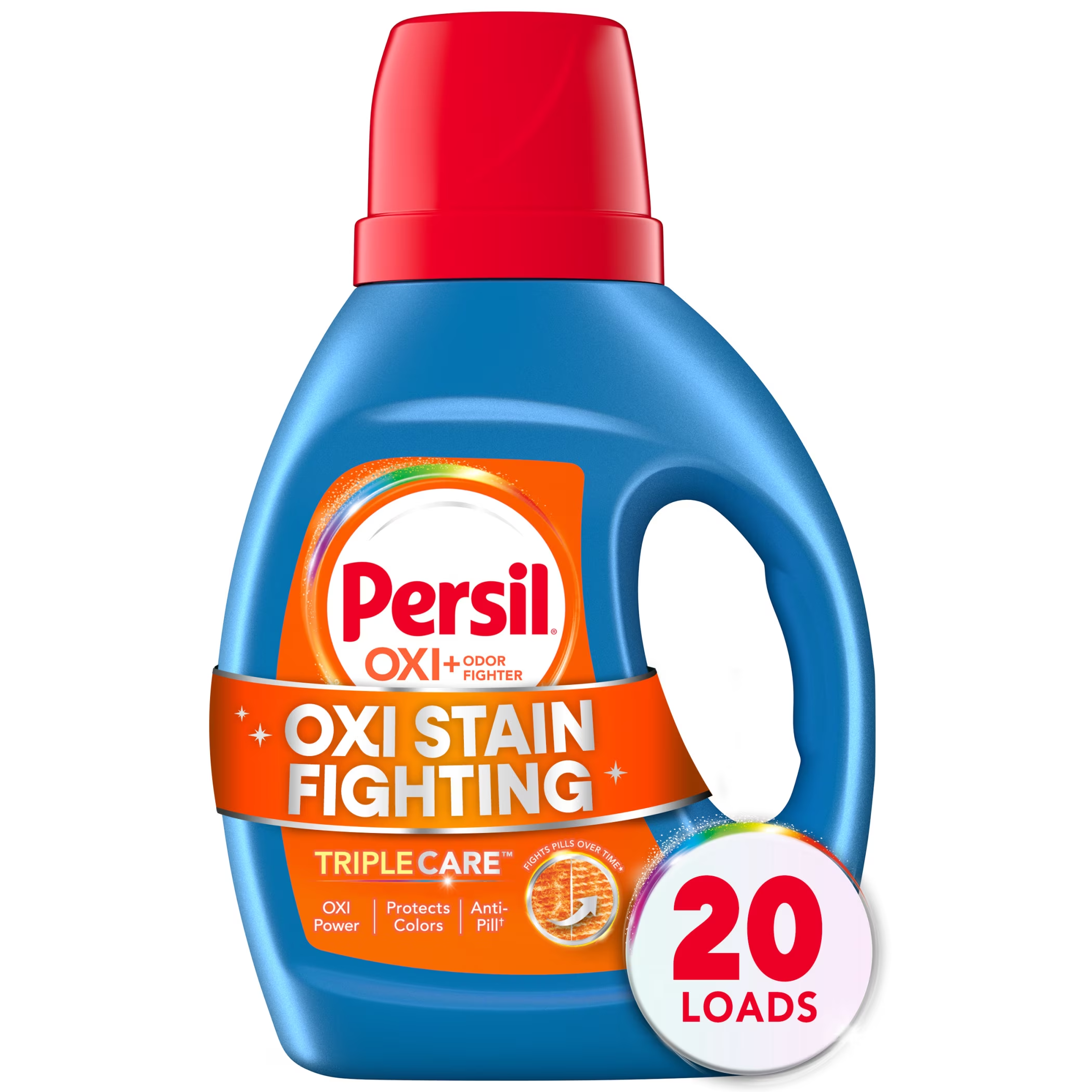 Advanced Clean Oxi+Odor Fighter Liquid Laundry Detergent, 34 Fl Oz, 20 Loads