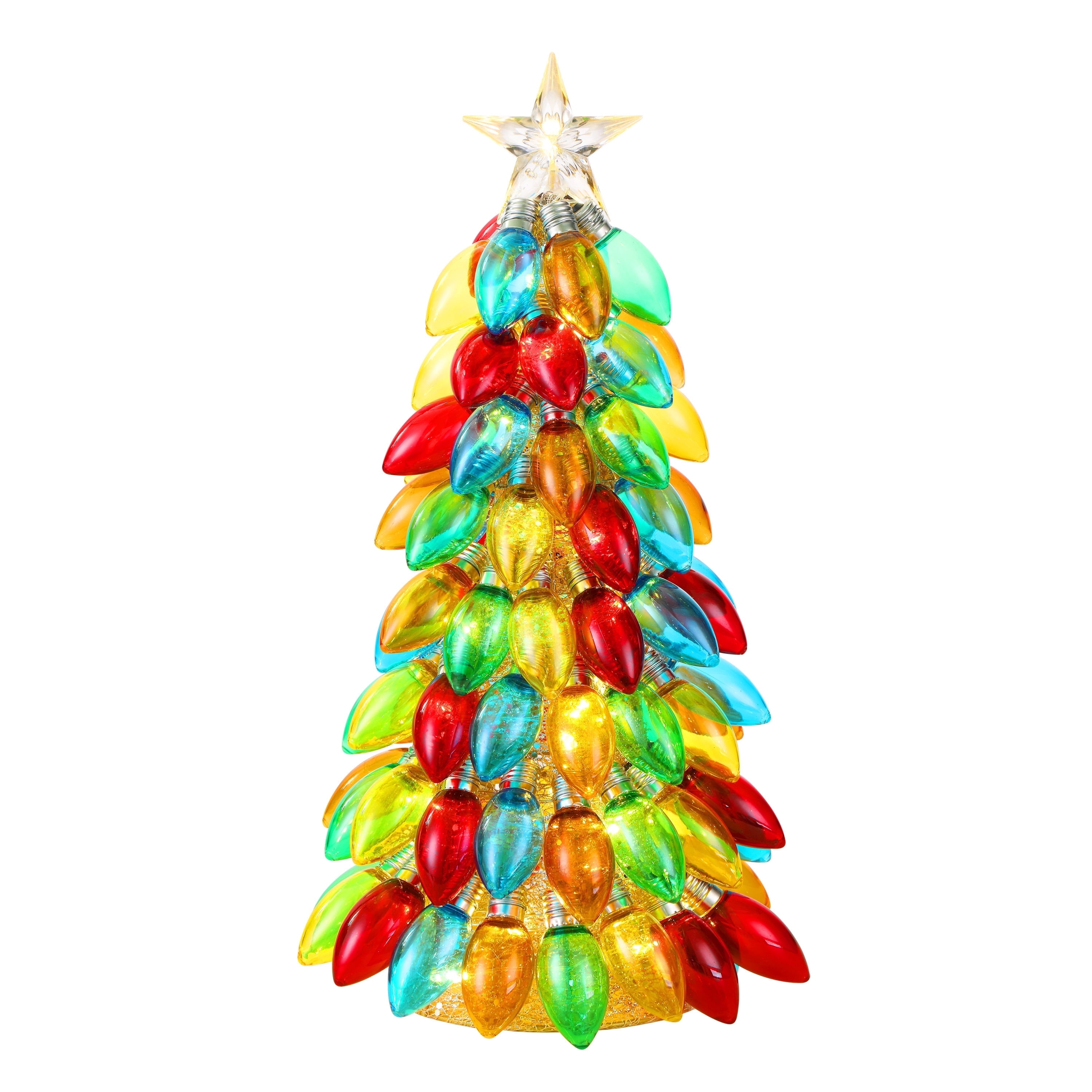 18 In. Retro C9 Bulb Tree - Multi-Color